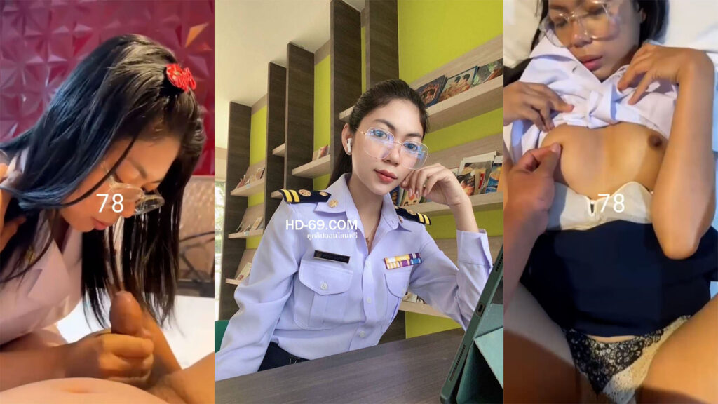 โม๊คควยเสร็จ เย็ดคาชุด สาวราชกาลไทยน่ารักหุ่นดีขย่มควย
