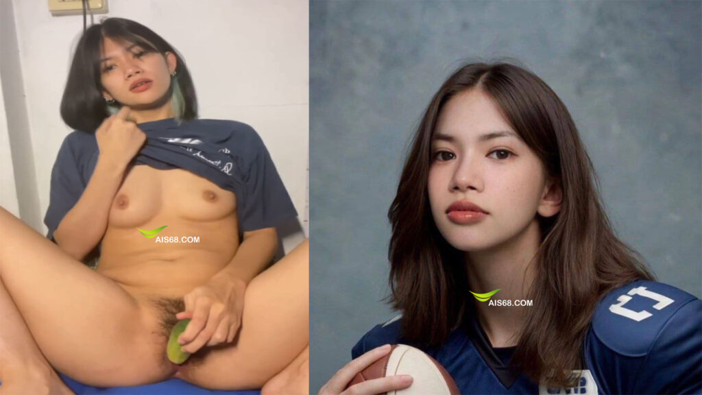 คลิปหลุดนางแบบรับงานคอลเสียว ตั้งกล้องใช้แตงกวายัดรูหีช่วยตัวเอง