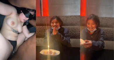 คลิปเย็ดหลุดสาวน่ารักฉลองวันเกิดเสร็จกลับบ้านโดนผัวฝรั่งเย็ดแตกใน ขาวเนียน่ารักครางเสียวหีแบบนี้ใครจะทนไหว
