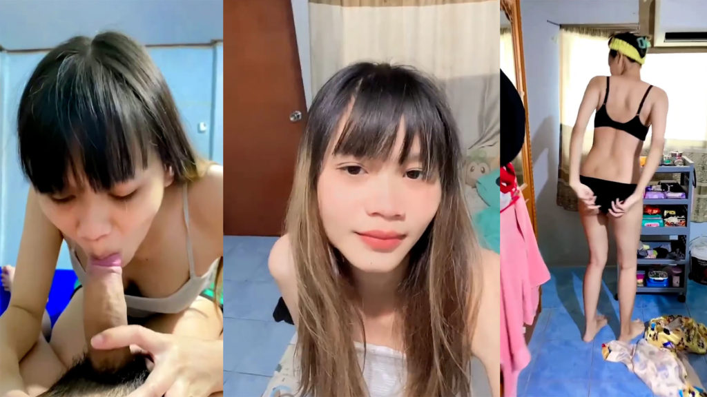 คลิปหลุดไทย สาวทางบ้านถ่ายคลิปเย็ดกับแฟน น่ารักหุ่นดีครางเสียวหีดีมาก อมควยให้ผัวเสร็จจับเย็ดจนหีปลิ้น