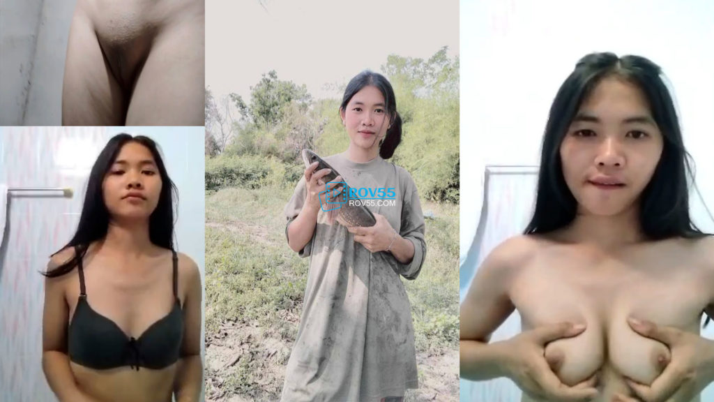 วัยรุ่นทางบ้านถ่ายคลิปบีบนมยั่วเย็ดส่งให้แฟนดู นมใหญ่เกินวัยน่าเย็ดมาก