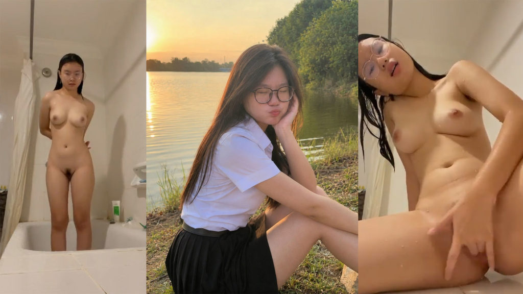 คลิปเบ็ดหีไทย หลุดนักศึกษาเปิดกล้องคอลเสียวกับแฟน หุ่นดีน่าเย็ด ช่วยตัวเองก่อนอาบน้ำ