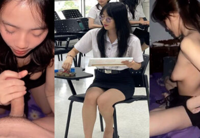 นักศึกษาโม็คควย คลิปหลุดสาวนศ. น่ารักหัวนมแหลมดูดควยให้แฟน หุ่นดีแบบนี้เย็ดเสียวแน่นอน