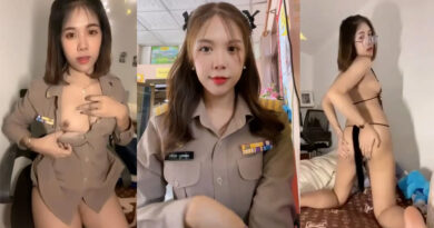คลิปหลุดครูแพร เบ็ดหีคาชุดนมใหญ่ขาวเนียนน่ารัก โดนแฟนเย็ดท่าหมาครางเสียวหี