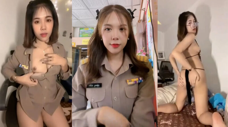 คลิปหลุดครูแพร เบ็ดหีคาชุดนมใหญ่ขาวเนียนน่ารัก โดนแฟนเย็ดท่าหมาครางเสียวหี
