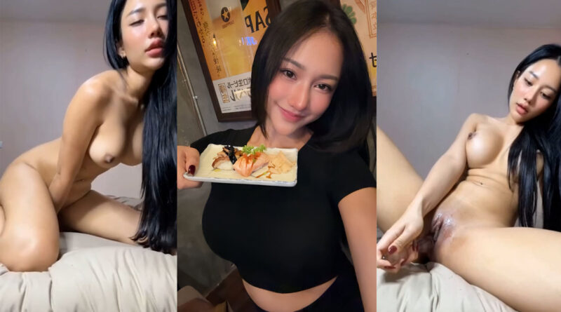 นางแบบเล่นควยปลอม คลิปหลุดตั้งกล้องรับงานถ่ายคลิปช่วยตัวเอง