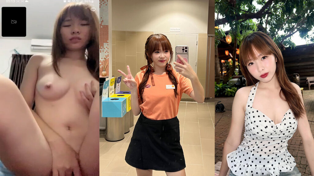 หลุดน้องวาชิ สาวทางบ้านนมใหญ่นั่งเบ็ดหี