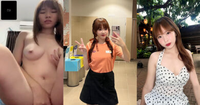 หลุดน้องวาชิ สาวทางบ้านนมใหญ่นั่งเบ็ดหี